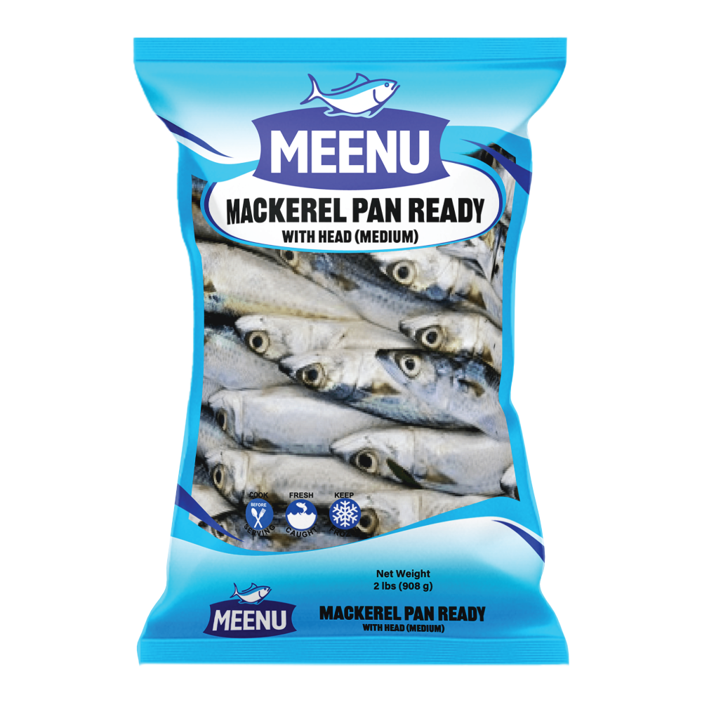 Mackerel Pan Ready With Head (Medium)