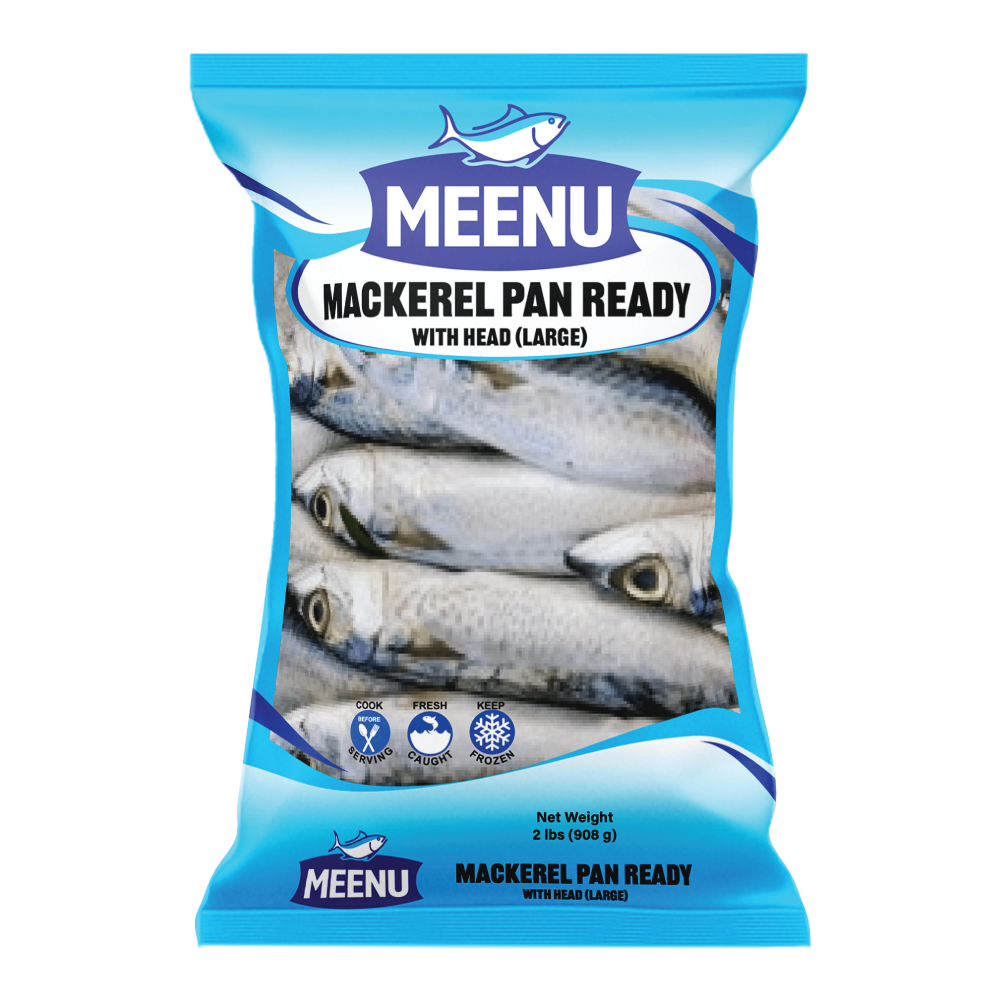 Mackerel Pan Ready With Head (Large)